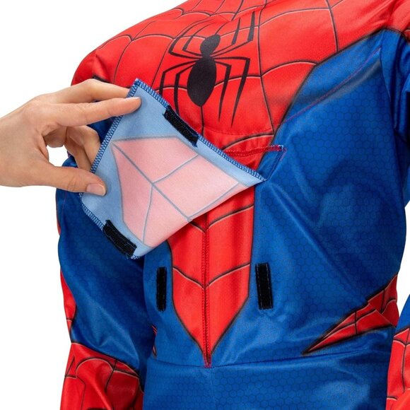 Marvel Spider-Man Child Adaptive Costume Med 8/10 New - Picture 4 of 8